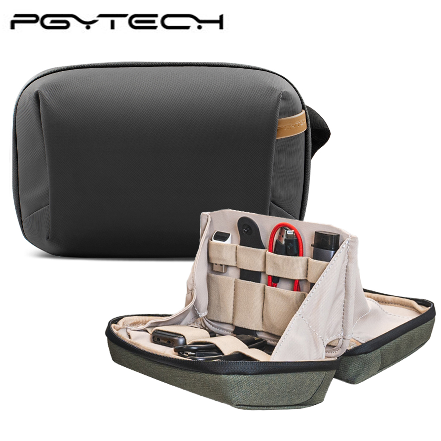 Cable Management Bag - PGYTECH Tech Pouch Organizer Bag Waterproof