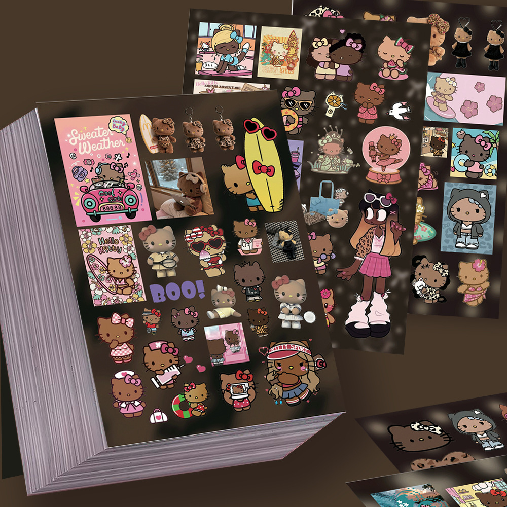 Laptop Accessories Wholesale - Sanrio Hello Kitty Stickers 8 Sheets