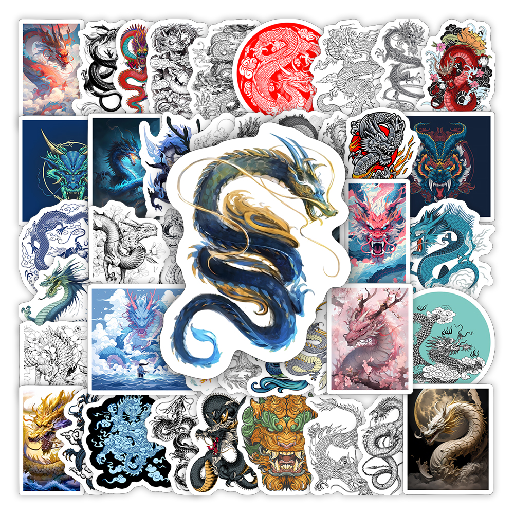 Laptop Accessories Cool - Cool Chinese Dragon Stickers DIY Kids