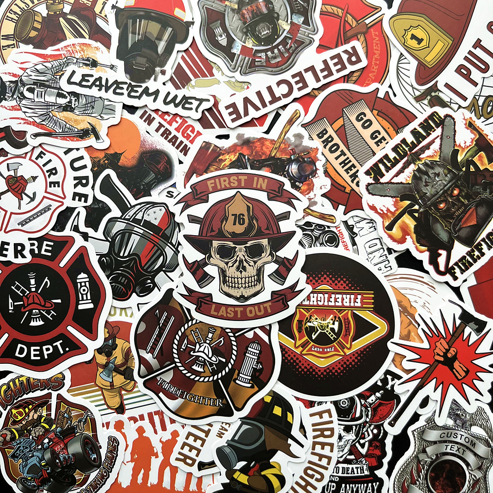 Laptop Accessories Cool - 10/50Pcs Cool Fireman Hero Fire Fighter