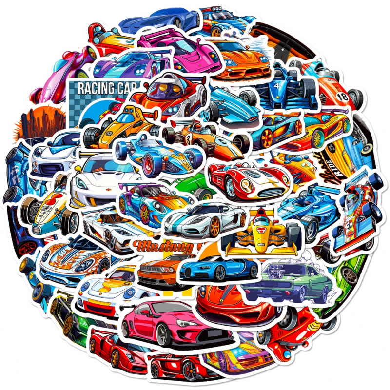 Laptop Accessories Cool - 50PCS Cool Cartoon JDM Racing Stickers