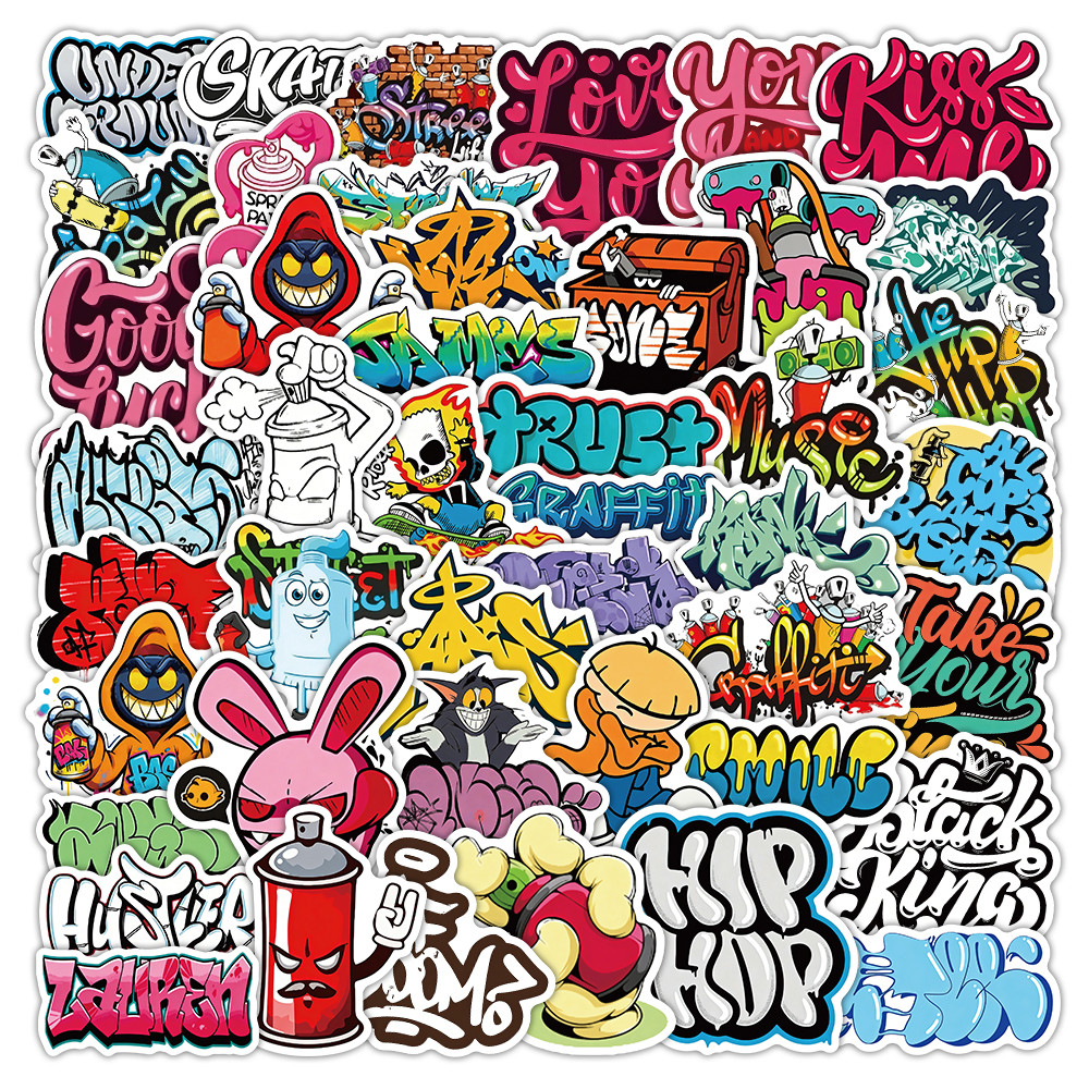 Laptop Accessories Cool - 50Pcs Cool Graffiti Street Art Stickers