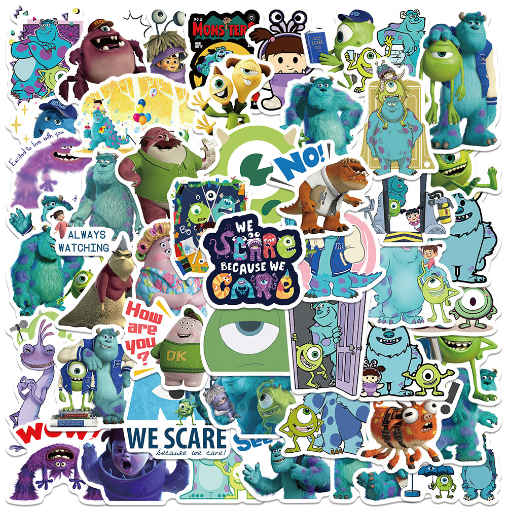 Laptop Accessories Cool - 10/30/50PCS Cool Monster Inc Stickers Disney