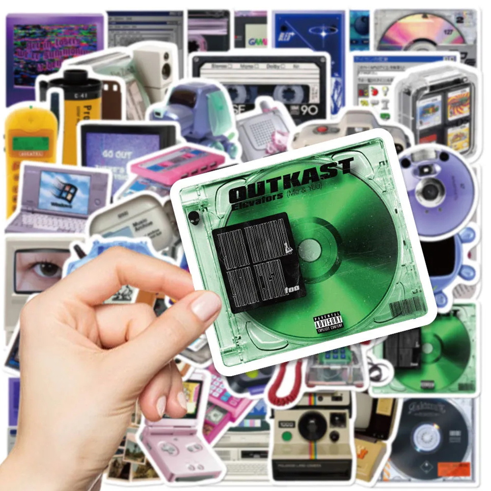 10/30/50PCS Vintage Phone CD T - Laptop Accessories Cool 评论和价格