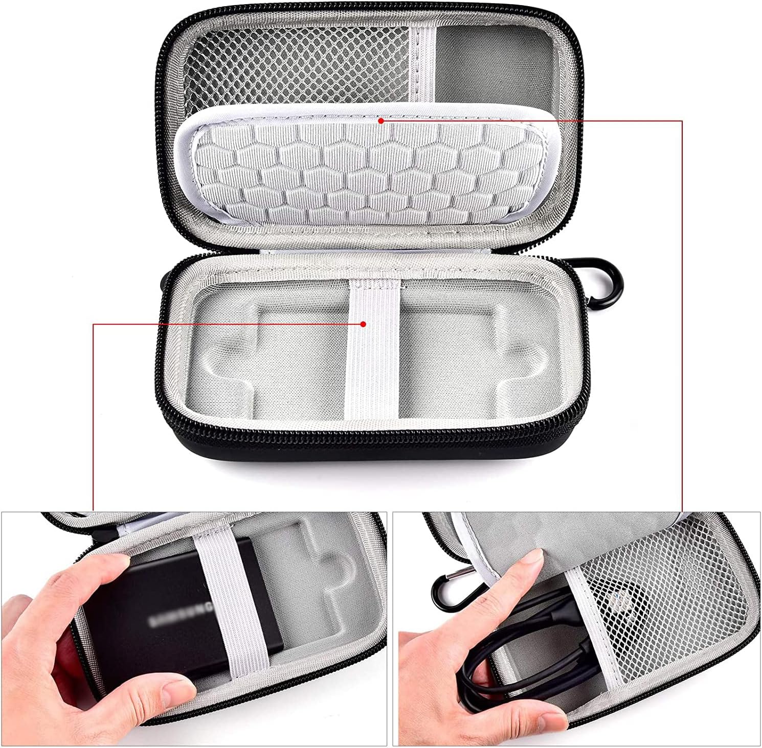 Universal USB 3.2 SSD Case, Sh - Cable Management Bag 评论和价格