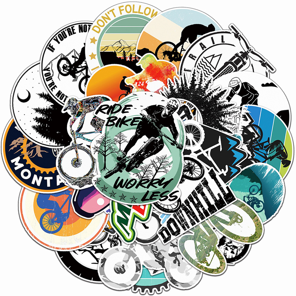 10/30/50pcs Cool Cartoon Bicyc - Laptop Accessories Cool 评论和价格