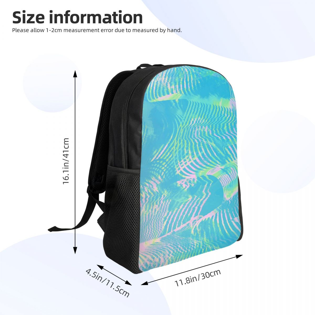 Custom Wave-green Abstract Tex - Laptop Accessories For College 评论和价格