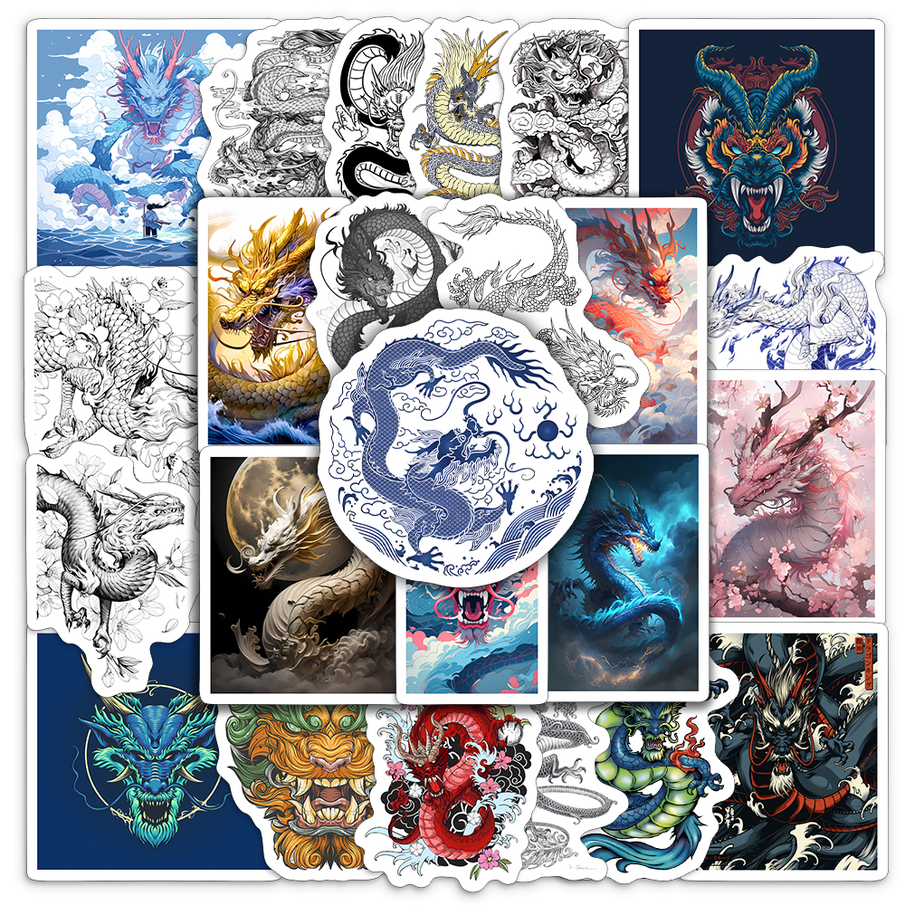 Cool Chinese Dragon Stickers D - Laptop Accessories Cool 评论和价格