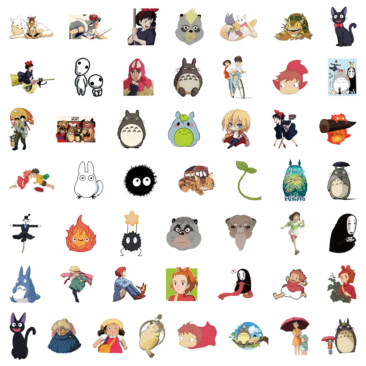 50Pcs Cartoon Bright Ghibli Ha - Laptop Accessories Wholesale 评论和价格