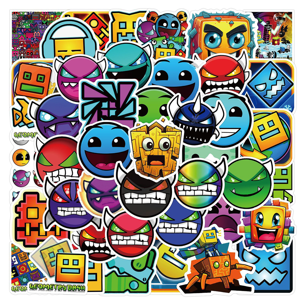 10/30/50pcs Geometry Dash Cart - Laptop Accessories Cool 评论和价格