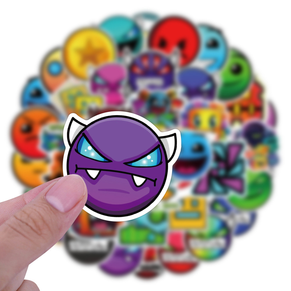 10/30/50pcs Geometry Dash Cart - Laptop Accessories Cool 评论和价格
