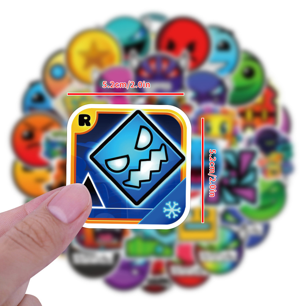 10/30/50pcs Geometry Dash Cart - Laptop Accessories Cool 评论和价格