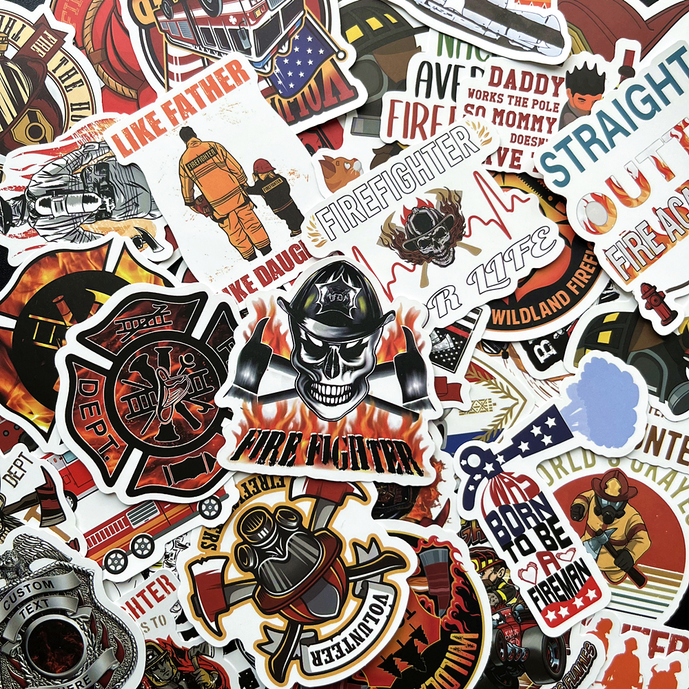 10/50Pcs Cool Fireman Hero Fir - Laptop Accessories Cool 评论和价格