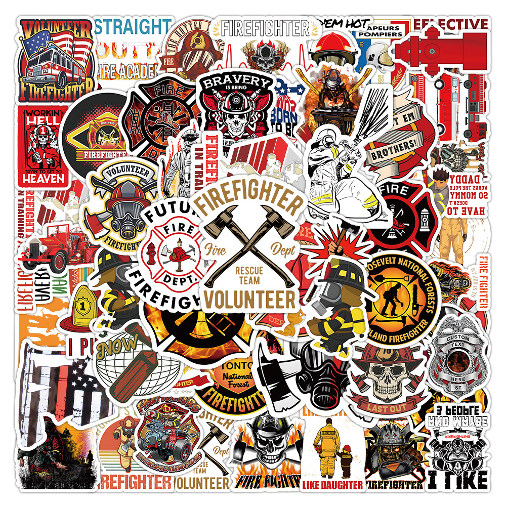 10/50Pcs Cool Fireman Hero Fir - Laptop Accessories Cool 评论和价格