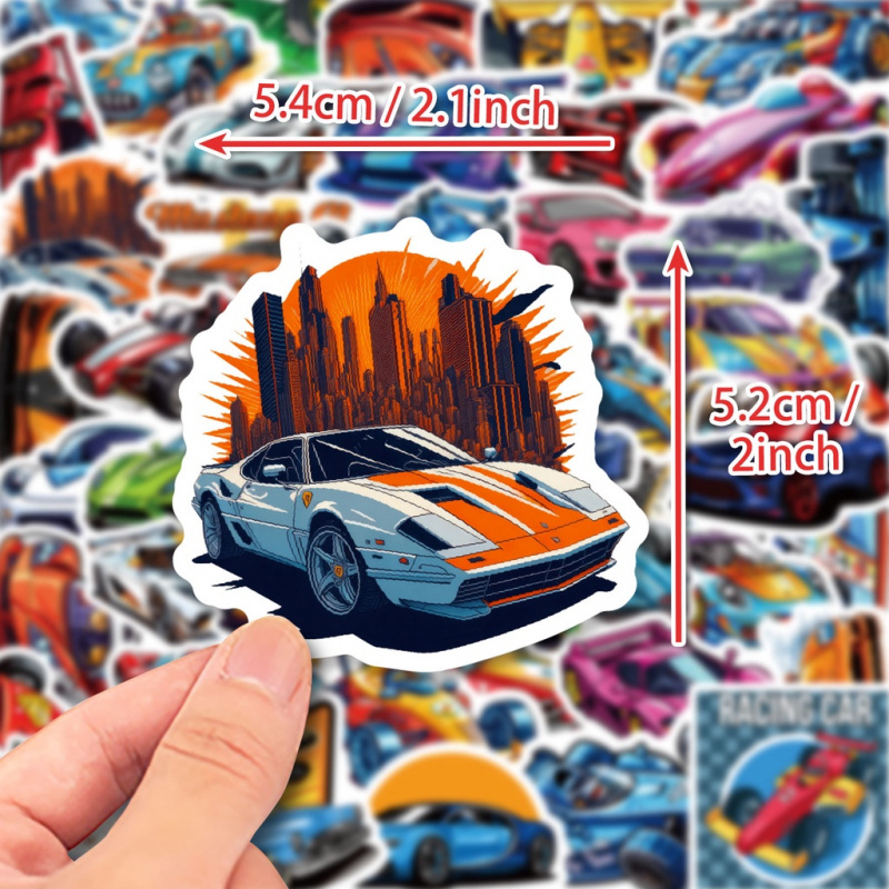 50PCS Cool Cartoon JDM Racing  - Laptop Accessories Cool 评论和价格