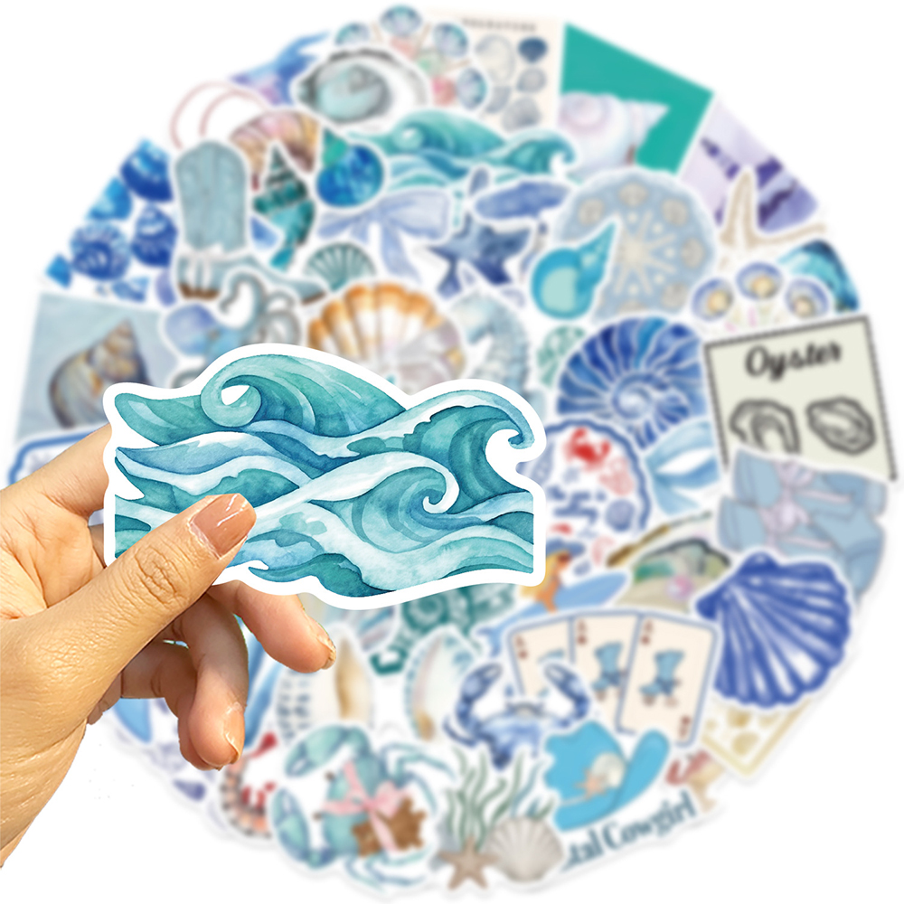 10/30/50pcs Watercolor Mediter - Laptop Accessories Cool 评论和价格
