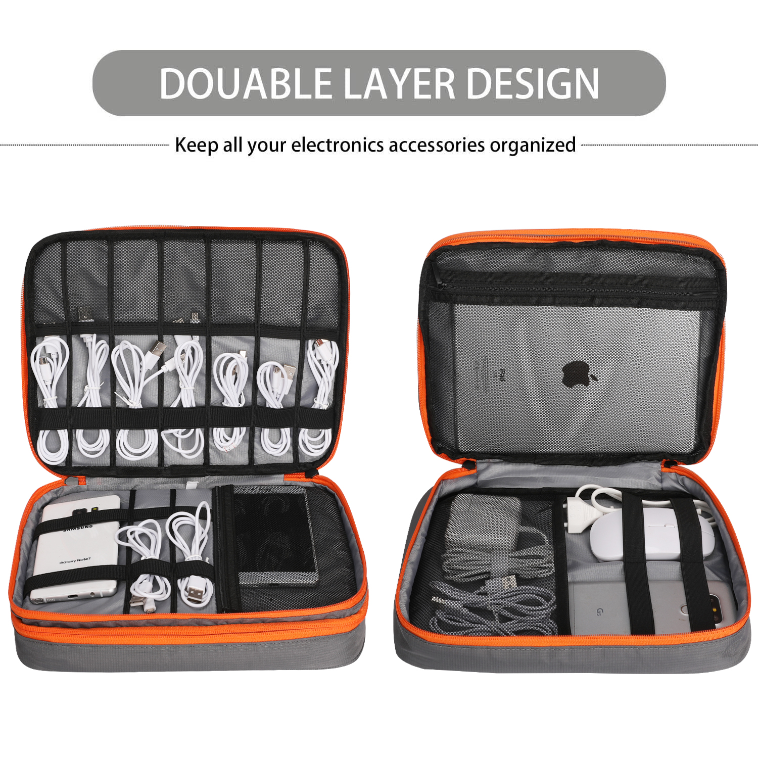 Double Layers Large Capacity T - Cable Management Bag 评论和价格